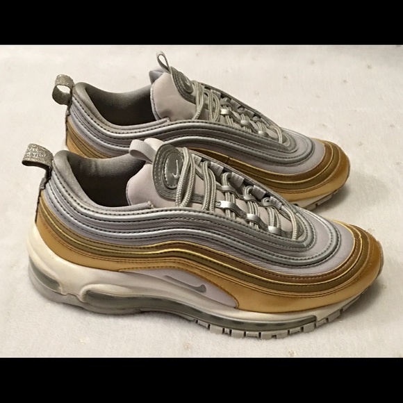 Nike Air Max 97 'Vast Grey & Metallic Gold & Metallic Silver' - Picture 5 of 10